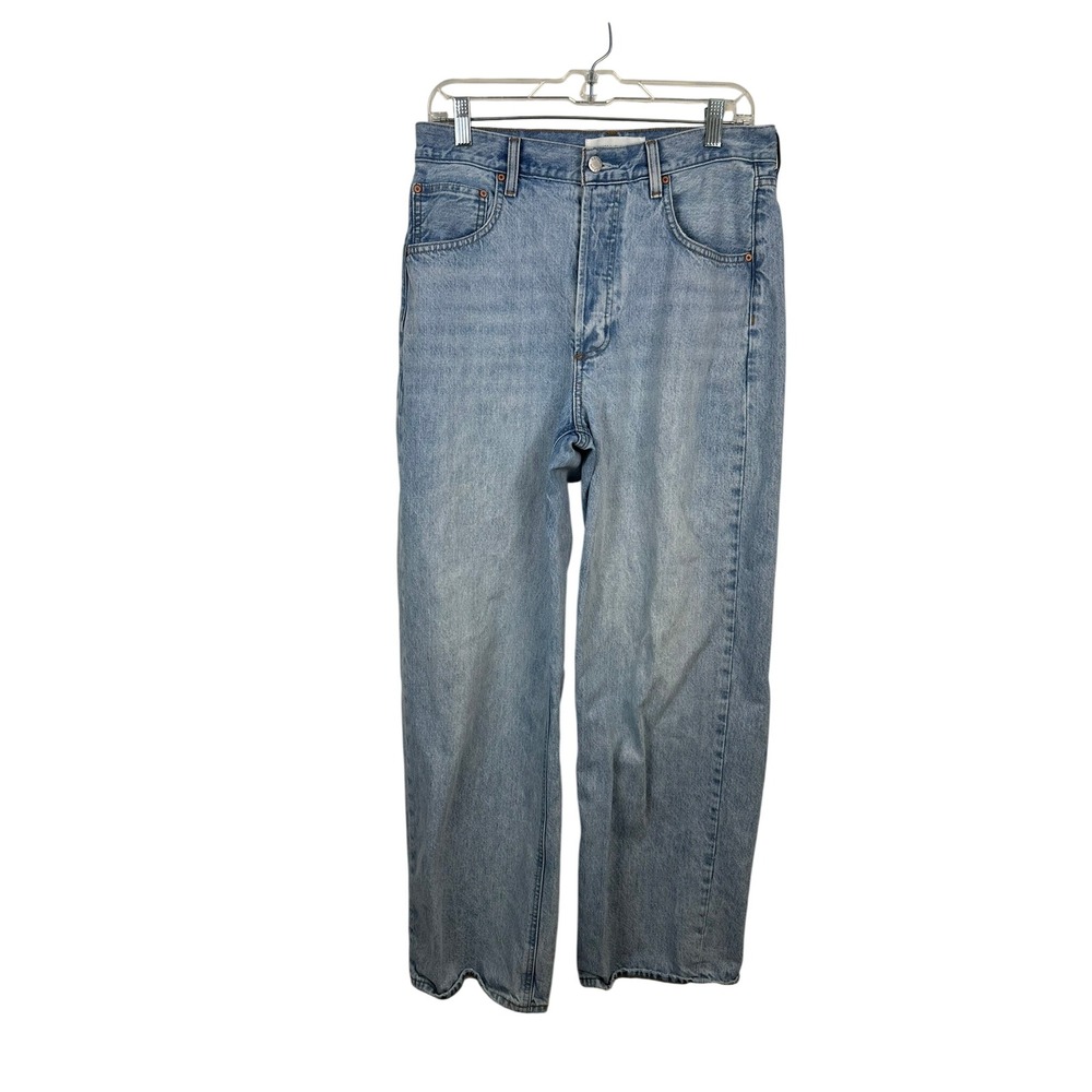 Denim Forum The 90s Vintage Lo-Rise Baggy Jeans Women 29 Light Blue Excellent
